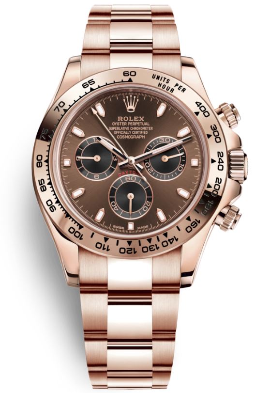 Rolex Cosmograph Daytona Everose Gold 116505 Chocolate and Black Index